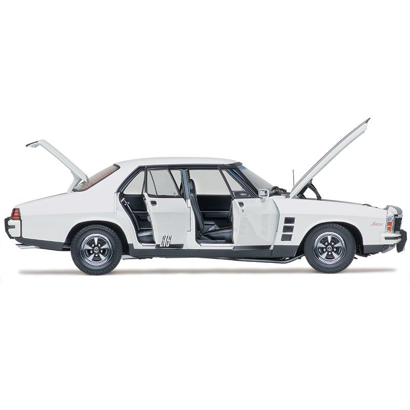 1/18 Holden HX Monaro GTS Sedan Cotillion White (308ci Engine)