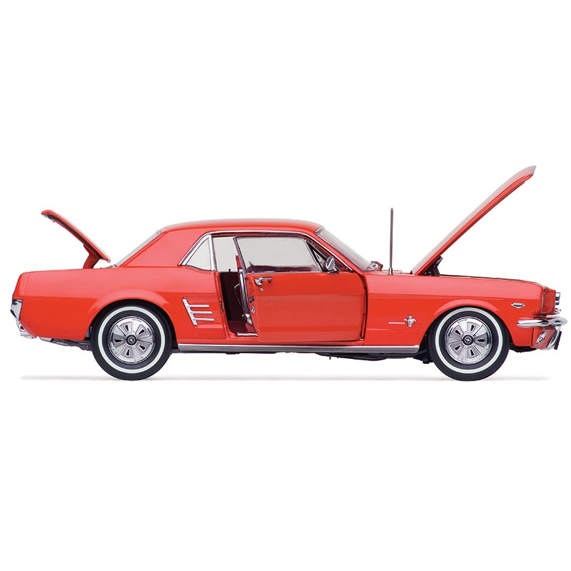 1/18 1966 Pony Mustang Signal Flare Red