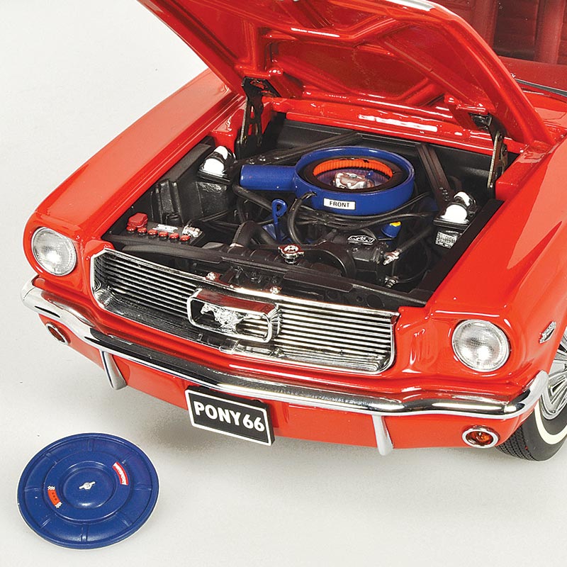 1/18 1966 Pony Mustang Signal Flare Red