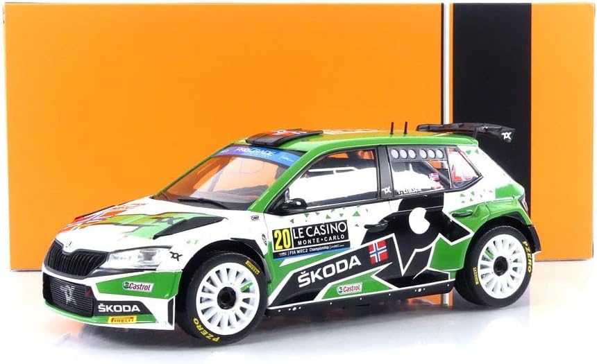 1/18 Skoda Fabia Rally2 EVO #20 Rally Monte Carlo "Mikkelsen/Eriksen"