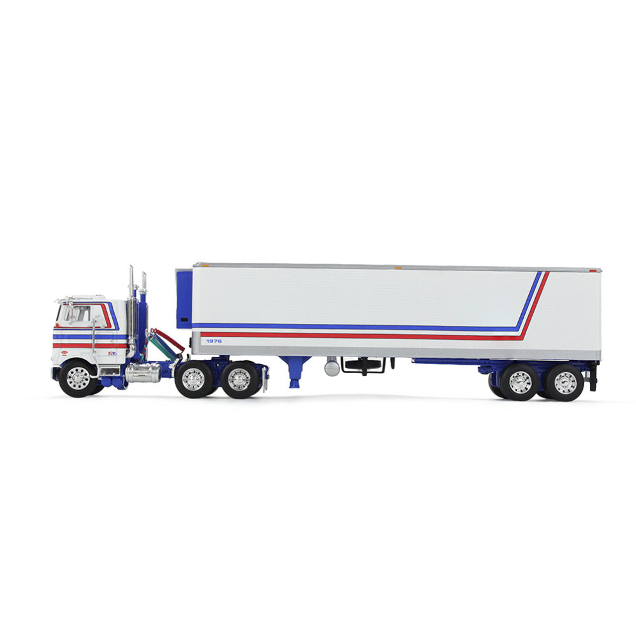 1/64 Bicentennial Patriot Peterbilt Model 352 COE 86" Sleeper & 40' Vintage Trailer with Reefer
