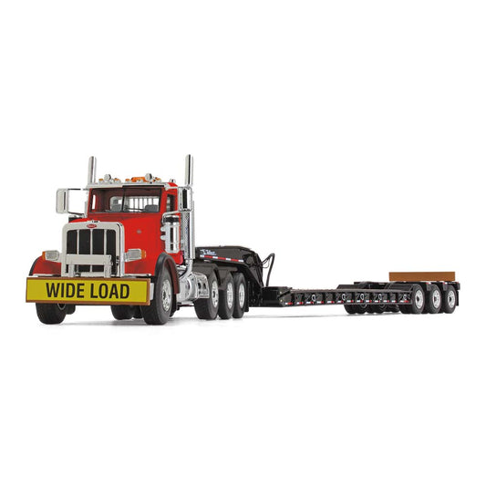 1/50 Peterbilt 367 daycab & Talbert 55SA Lowboy trailer - Cola Red