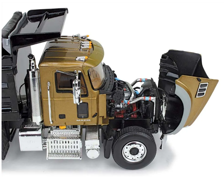 1/34 Mack Granite Dump truck Gold/Black