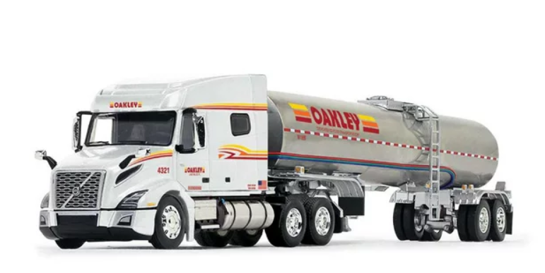 1/64 Volvo VNL 740 mid-roof sleeper with brenner food grade tank trailer
