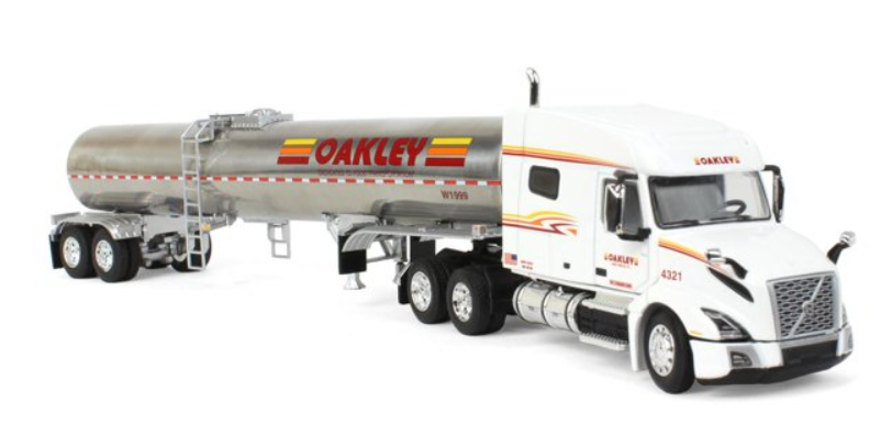 1/64 Volvo VNL 740 mid-roof sleeper with brenner food grade tank trailer