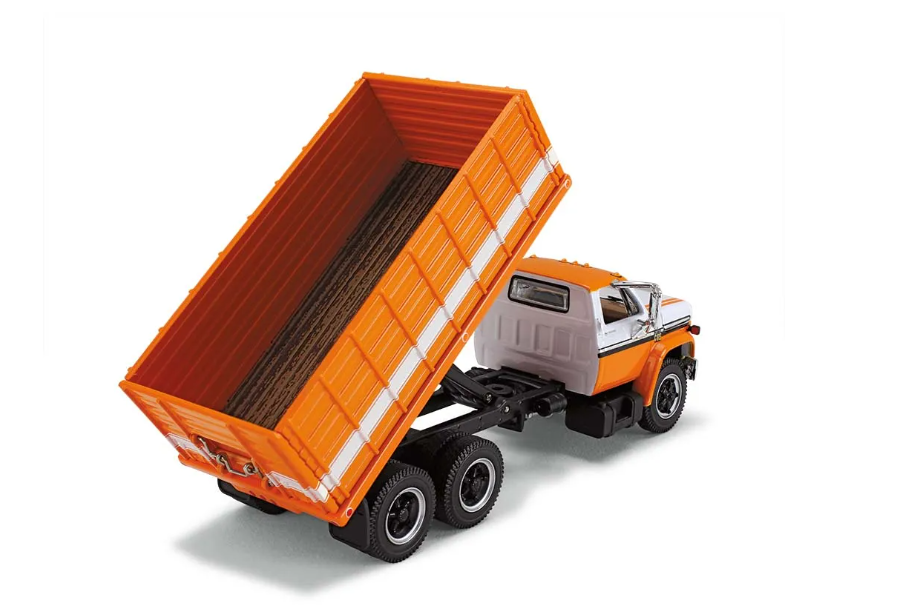 1/64 scale 1970s Chevrolet® C65 Grain Truck Orange white