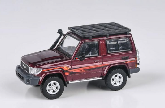 1/64 Toyota Landcruiser 71 SWB Burgundy