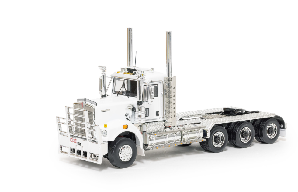 1/50 C509 Kenworth White/Black Tri-drive with sleeper