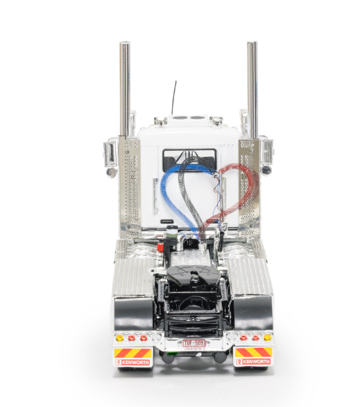 1/50 C509 Kenworth White/Black Tri-drive with sleeper
