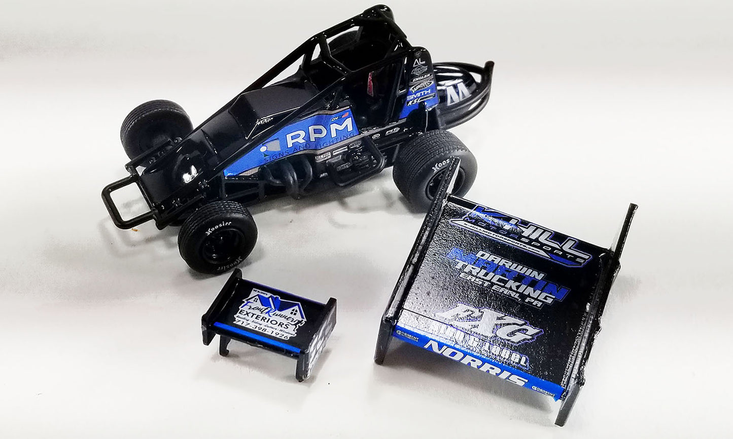 1/50 2023 #44 Gobrecht Motorsports Sprint Car - Dylan Norris