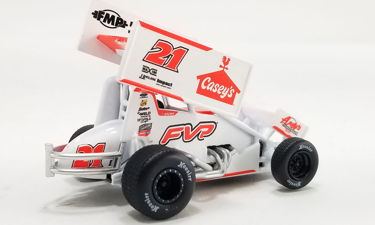 1/50 2024 #21 Casey's General Store Sprint Car - Brian Brown