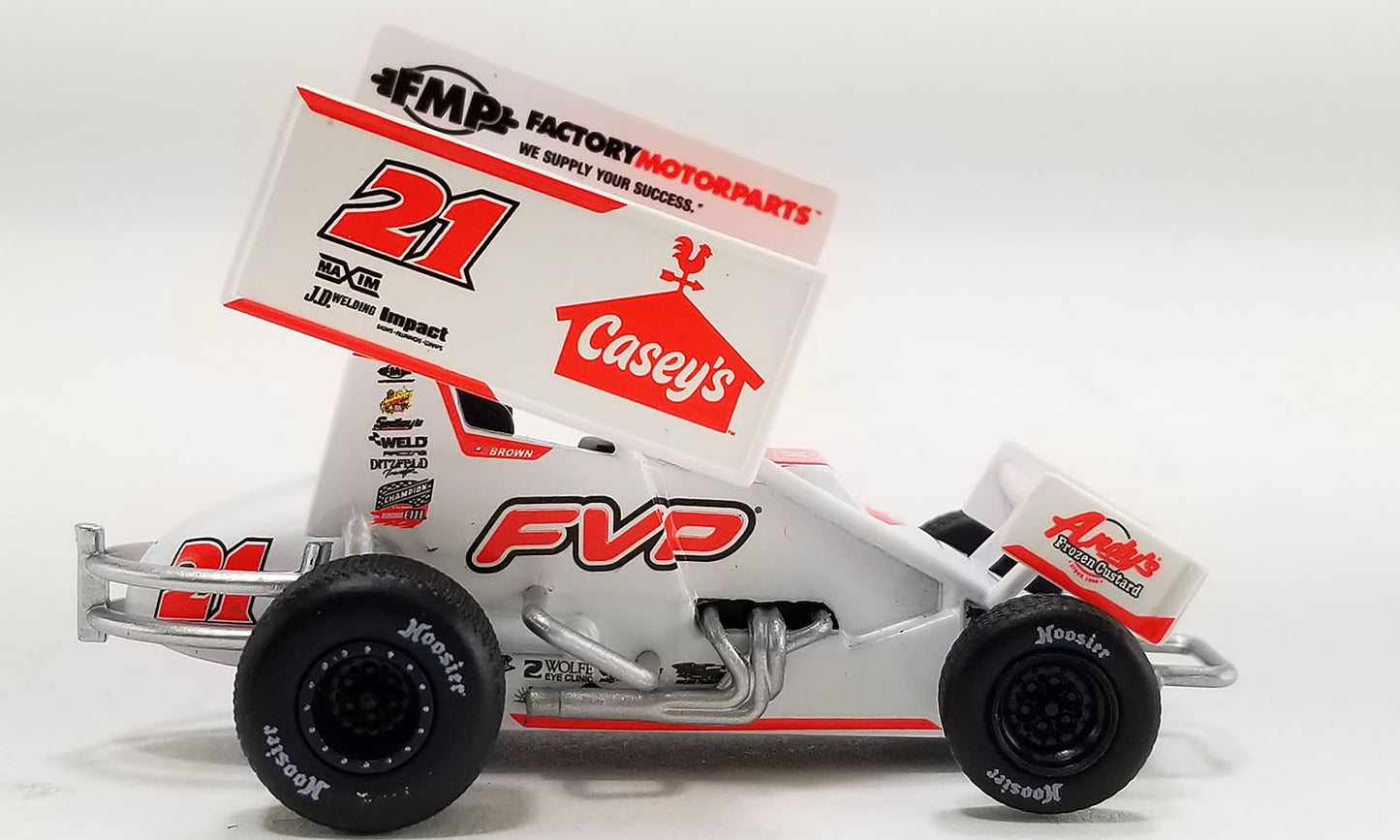1/50 2024 #21 Casey's General Store Sprint Car - Brian Brown