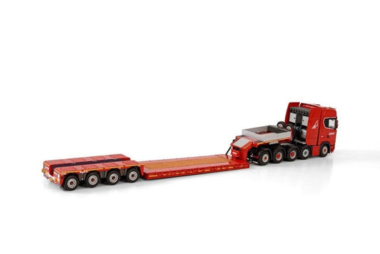 1/50 Nooteboom Red Line Scania S Highline CS20H 10x4 low loader 4 axle
