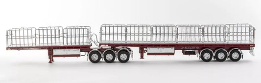 1/50 Freight Flat Top B-double Muscat