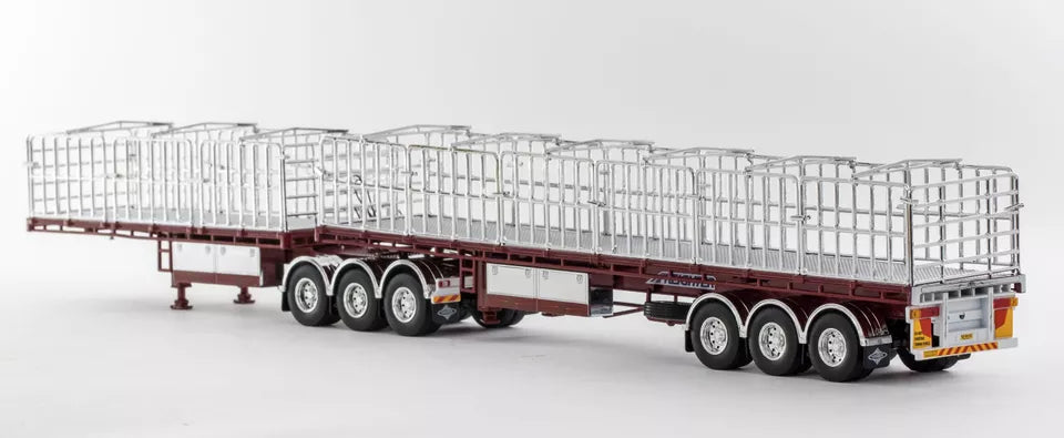 1/50 Freight Flat Top B-double Muscat