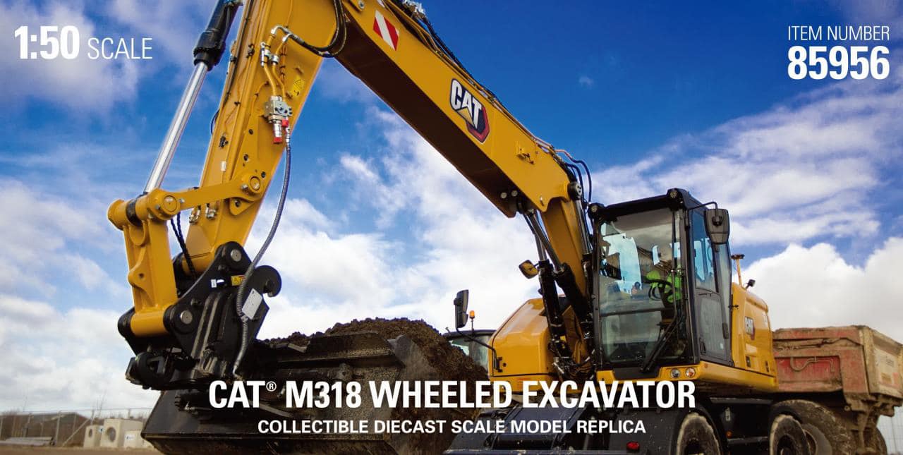 1/50 Cat M318 Wheeled Excavator