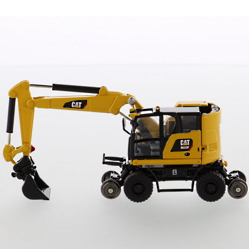 1/87 M323F Railroad Wheeled Excavator Safety Yellow Colour (high line)