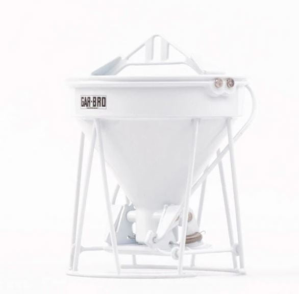 1/50 Gar-Bro round gate conrete bucket - white
