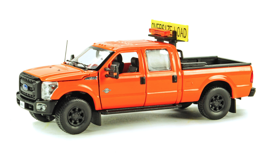 1 50 Ford F250 Pickup truck crew cab DOT Orange dazasdiecast