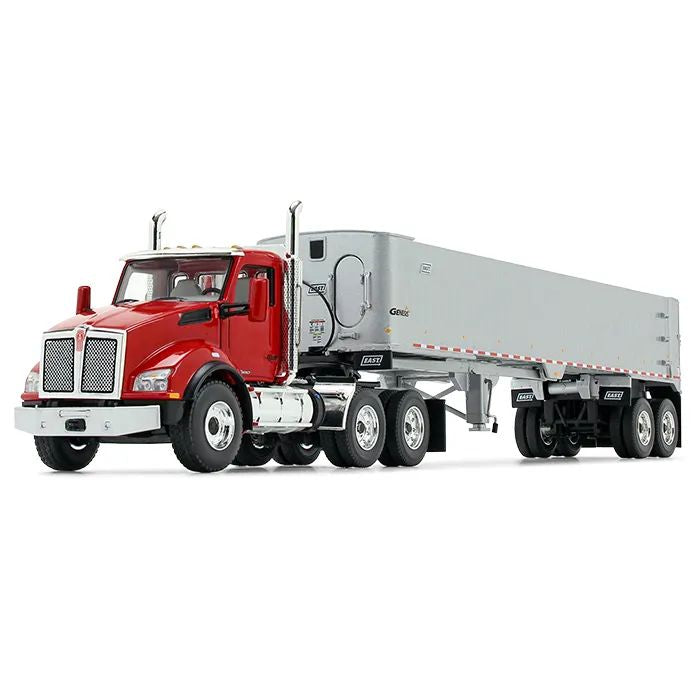 1/50 Kenworth® T880 with East® Genesis® End Dump Trailer Viper red/silver