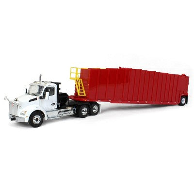 1/34 Kenworth® T880 Winch Truck & Pinnacle Frac Tank Trailer (White/Viper Red)