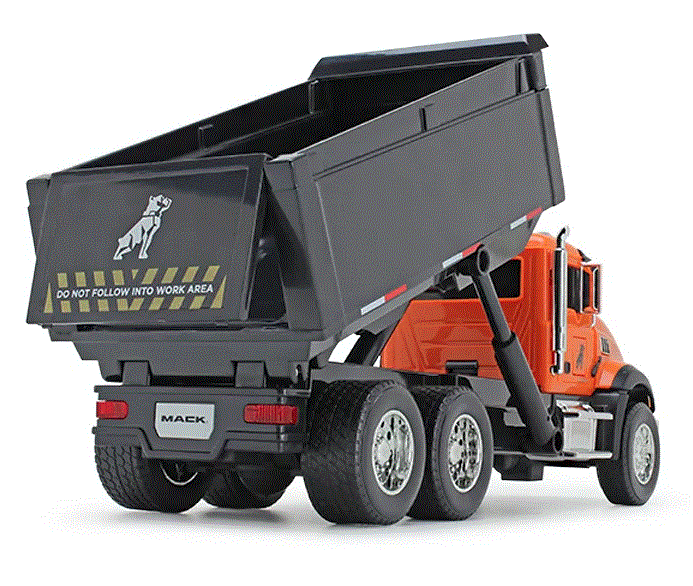 1/24 Mack Granite ABS Dump Truck Lights & Sounds - Toy