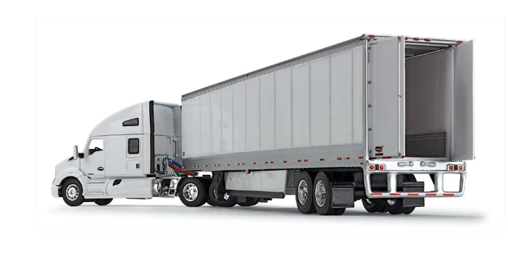 1/64 Kenworth T680 76" high roof sleeper & Wabash Duraplate trailer