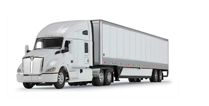 1/64 Kenworth T680 76" high roof sleeper & Wabash Duraplate trailer