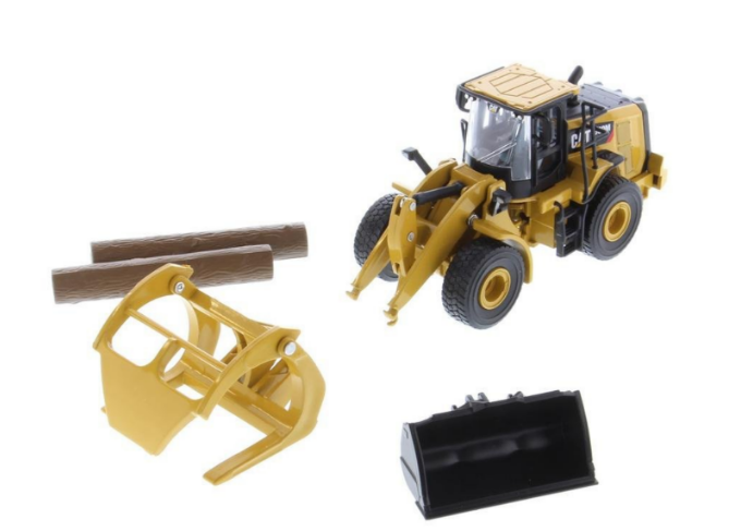 1/64 Cat 950M Wheel Loader With Log Fork (Toy)