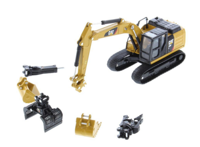 1/64 Cat 320F Excavator With Five Work Tools(Toy)