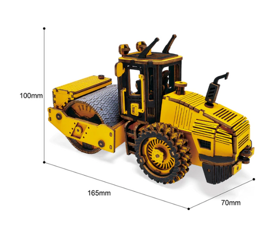 3D Wooden Puzzle / Model Road Roller
