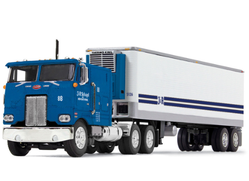 Peterbilt 352 COE 40' Vintage Reefer Trailer J&R Schugel Trucking