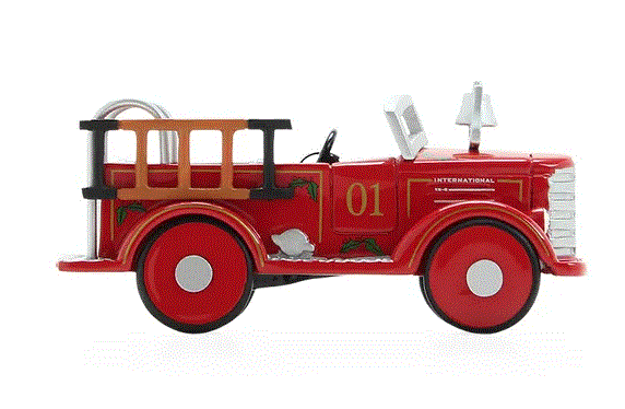 International KB fire truck ornament