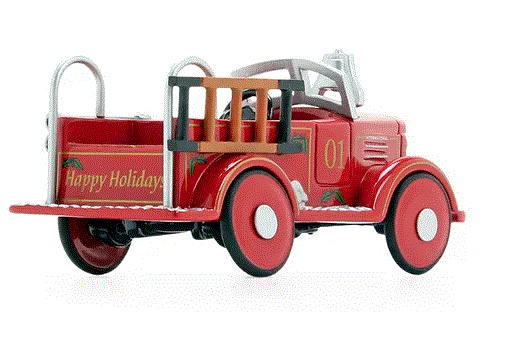 International KB fire truck ornament