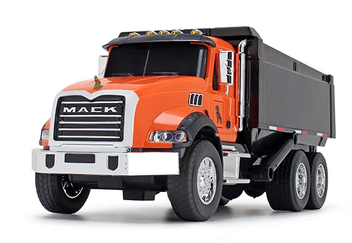 1/24 Mack Granite ABS Dump Truck Lights & Sounds - Toy