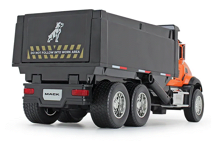 1/24 Mack Granite ABS Dump Truck Lights & Sounds - Toy