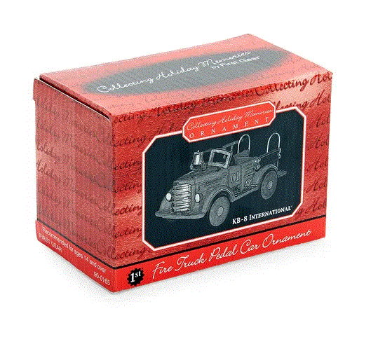 International KB fire truck ornament