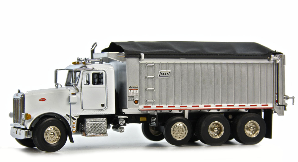 1/50 Peterbilt 357 Rigid with East Genesis Dump Body - White