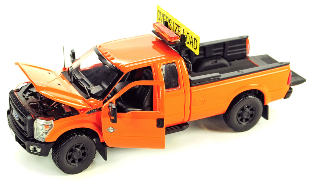 1/50 Ford F250 Pickup truck super cab DOT Orange