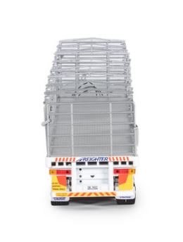 1/50 Freight Flat Top B-double White/Black