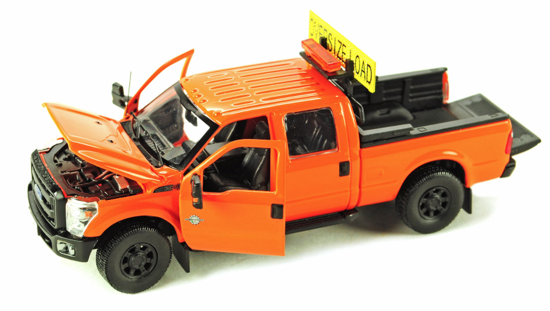 1/50 Ford F250 Pickup truck crew cab DOT Orange