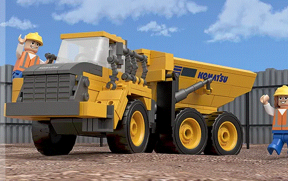 Articulated Dump truck building set