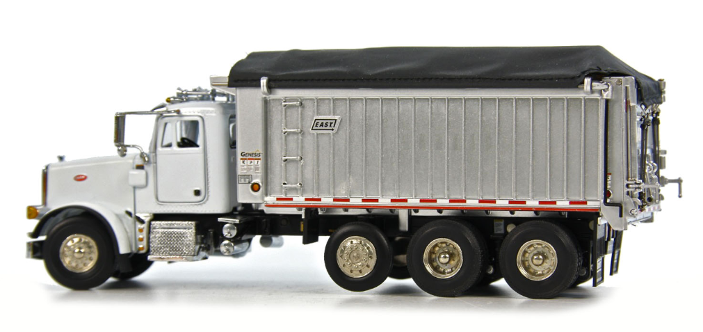 1/50 Peterbilt 357 Rigid with East Genesis Dump Body - White