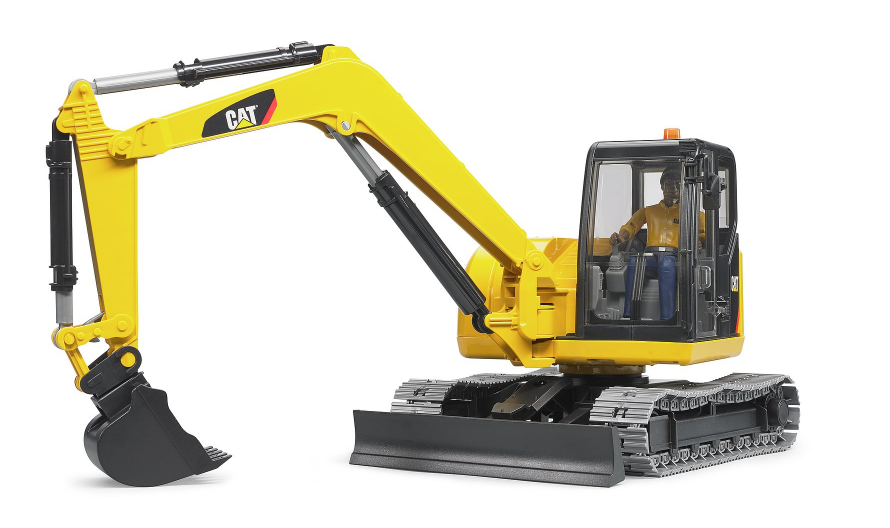 1/16 Cat Mini Excavator with Worker
