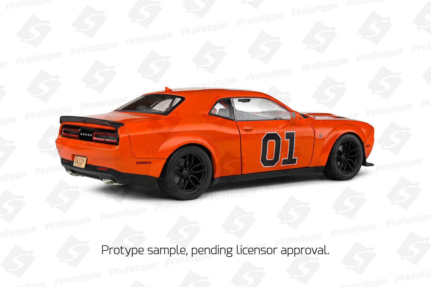 1/18 Dodge Challenger R/T Scat Pack Widebody 2023 Orange - Hazzard Tribute