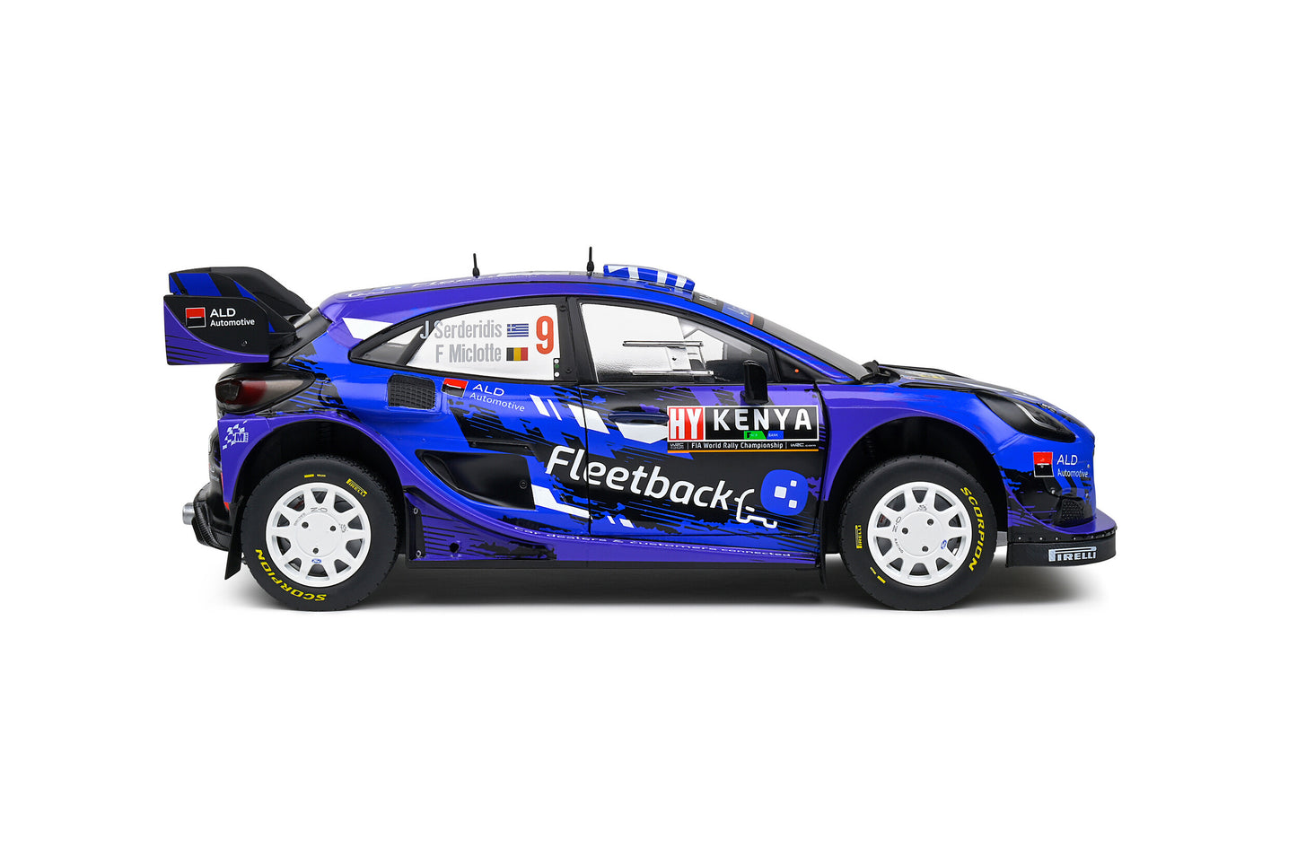 1/18 Ford Puma Rally 1 #9 "Serderidis/Miclotte" Rally Kenya 2022