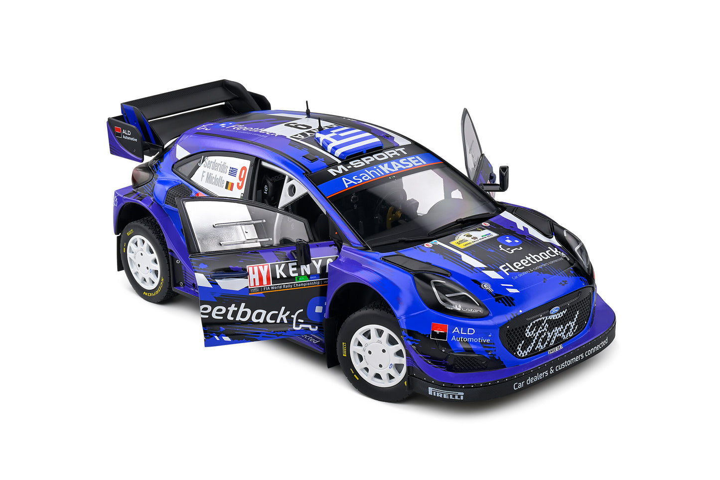 1/18 Ford Puma Rally 1 #9 "Serderidis/Miclotte" Rally Kenya 2022