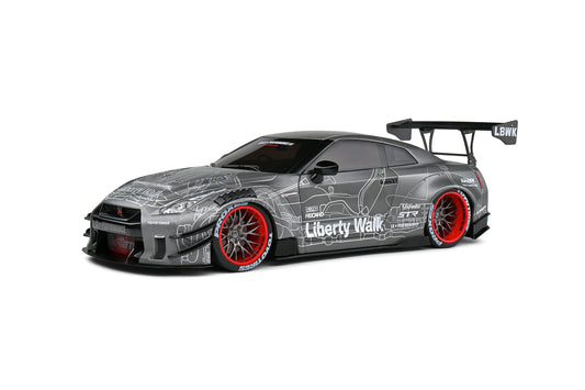 1/18 Nissan GT-R (R35) w/ Liberty Walk Body Kit 2.0 2020 Black