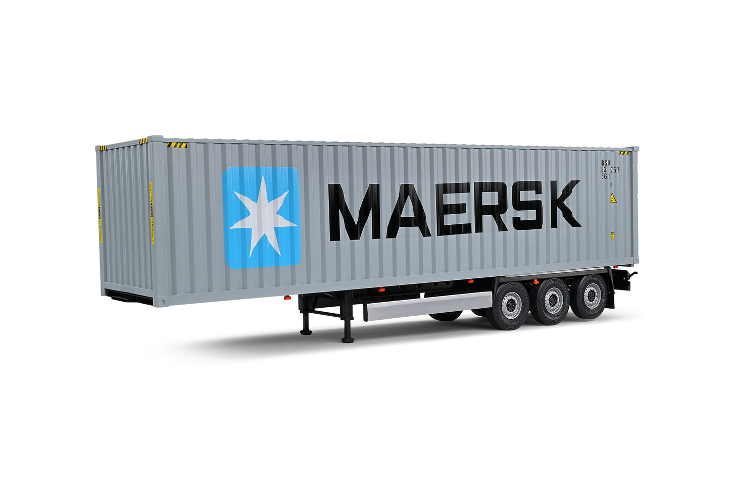 1/24 Container Trailer Maersk Grey Three Axle