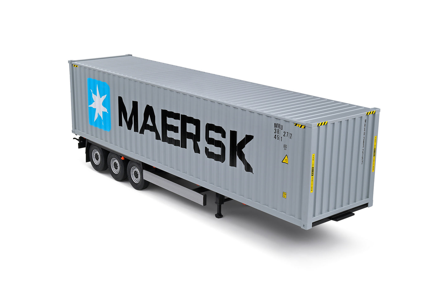 1/24 Container Trailer Maersk Grey Three Axle